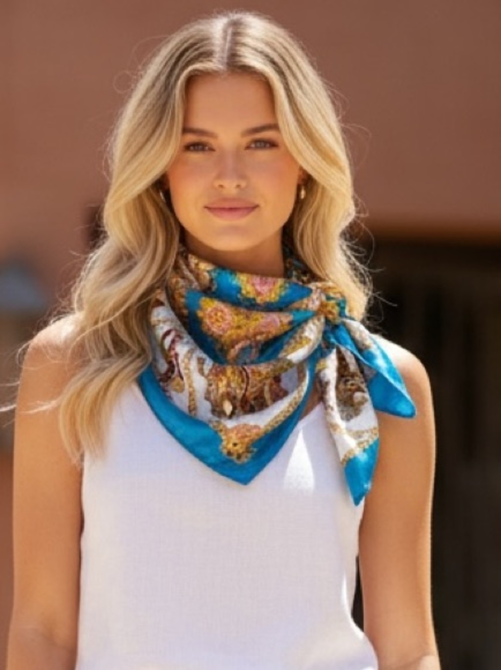 Beautiful satin scarf super soft